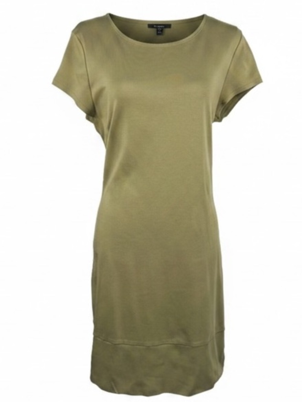 New York and Company Cotton Olive Green Short Sleeve Dress Womens size L
